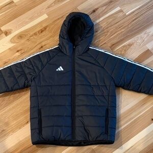 Adidas Men’s Trio24 Winter Jacket Black/White Size Large New With Tags